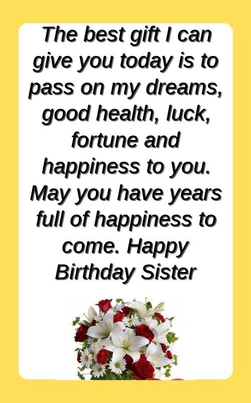 birthday wishes for sister funny quotes